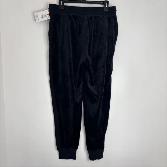 Champion Black Velour Women’s Jogger Sweatpants Large NWT Logo Athleisure - Picture 8 of 8